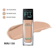 Kem Nền Mịn Lì Fit Me Maybelline 130 Buff Beige 30ml Fit Me Matte + Poreless Foundation